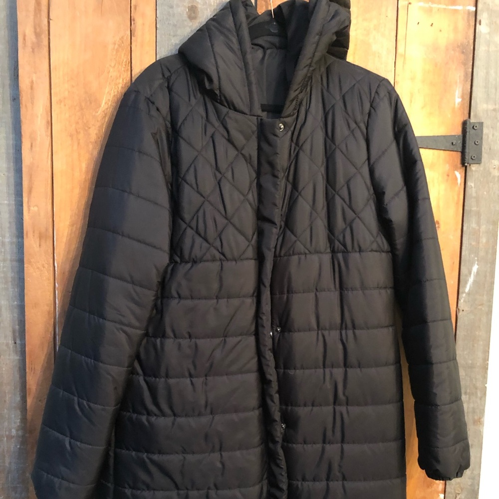 Fabletics Black Quilted Jacket